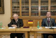 Návštěva německého ministra financí Dr. Wolfganga Schäubleho na Univerzitě Karlově